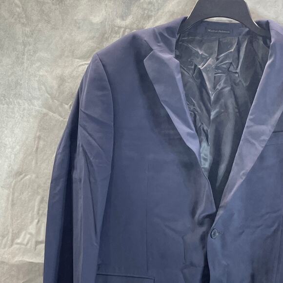 CALVIN KLEIN Men's Navy Solid Infinite Stretch Slim-Fit Two-Button Jacket SZ 44R - Picture 3 of 9